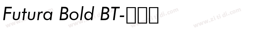 Futura Bold BT字体转换